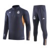 Real Madrid Trainings Sweatshirt Quarter-zip 2023-24 Grijze - Heren